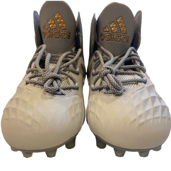 Adidas Freak Lax Mid Football Cleats CG4257 Gray Gold Mens Size 12.5 - Picture 4 of 11